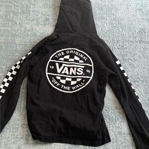 Vans Black Hoodie with White Logo